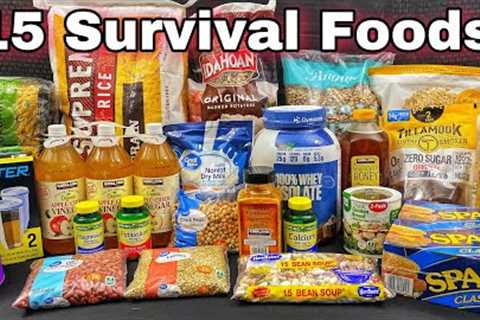 15 Survival Foods Every Prepper Should Stockpile - Emergency Food Supply