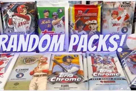 😮 18 Random Packs of Baseball Cards Hobby Packs and Retail Packs