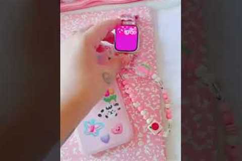Jookstogo ASMR Kawaii Pink Apple and Samsung Gadgets #shorts