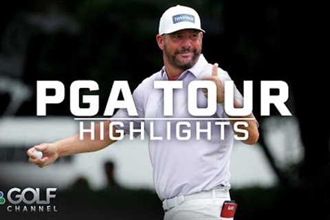 Michael Block escapes Charles Schwab 10th hole with a stunning shot | Golf Channel