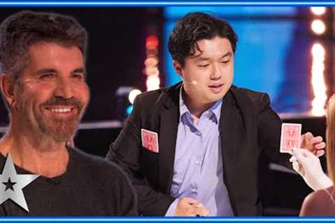 CHARMING magician delivers MASTERFUL sleight of hand magic! | Auditions | BGT 2023