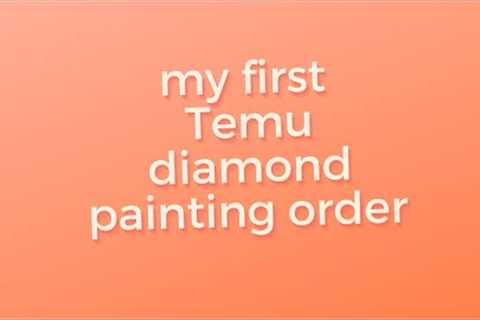 Unboxing my first Temu diamond painting order