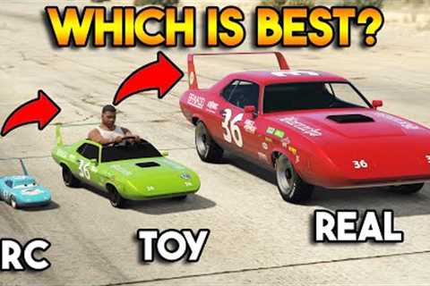 GTA 5 REAL CAR VS TOY CAR VS RC CAR (WHICH IS BEST?)