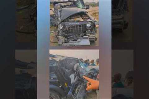 3 Terrible Accidents Of Mahindra Thar 😱 #shorts #youtubeshorts #trending #short #accidentnews