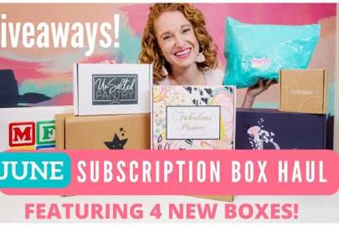June Subscription Box Haul Unboxing + Chat + Coupons + Giveaways | Hello Summer Subscription Boxes