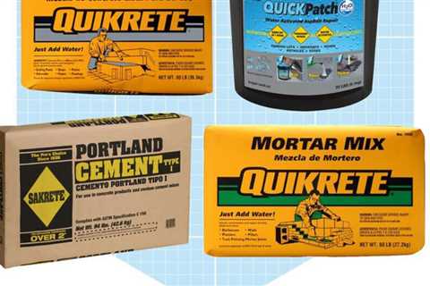What is the difference between concrete, cement, mortar and asphalt?