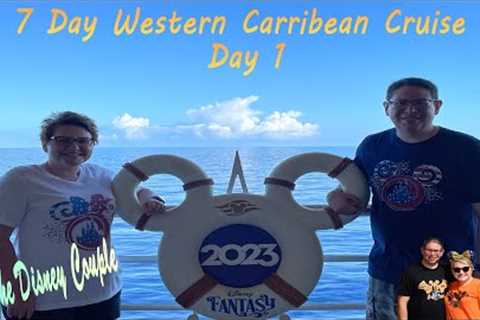 Day 1 of our 7 Day Disney Fantasy Western Caribbean Cruise!!!