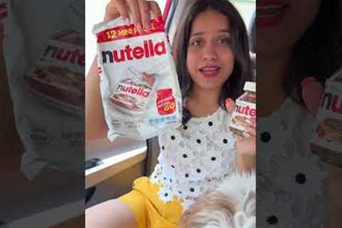 Rs 1000 ki Nutella Travel Pack Review + Viral Hack 😍😍 | @sosaute #shorts