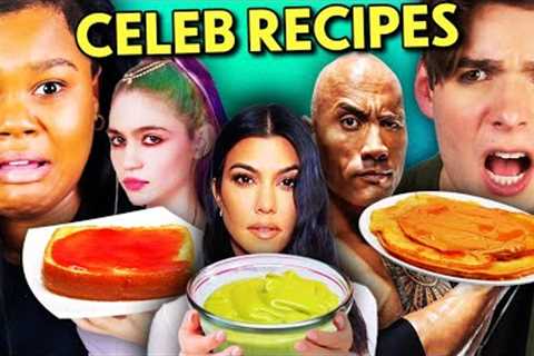 We Try Celebrities' Viral Recipes! (Cheezy Takis, Pizza Toast , Avocado Pudding)