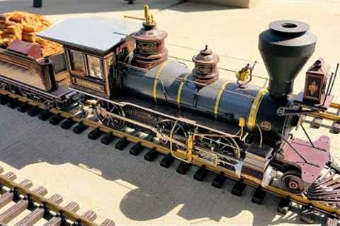 Steam Train Rolls Along A Large Layout In This Model Train Video With Realistic Chugging &amp;..