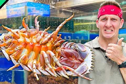 Japanese Chef Cooks Giant Sea Cockroach!! Nightmare Food Challenge!!
