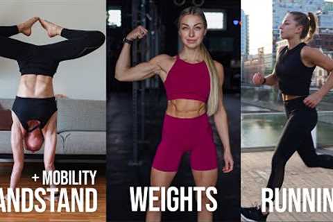 Week Of Workouts | My Workout Routine | 3x Gym Workout Split + Mobility, Running, Handstand