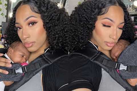 doing my makeup with a newborn | postpartum chit chat