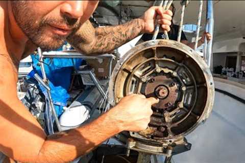 Cracked Saildrive Flange Could Have Sunk The Boat - Shipyard period part 1