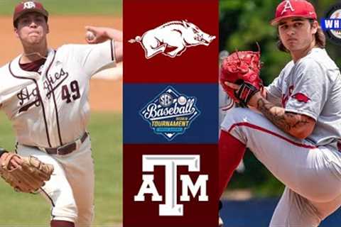 #2 Arkansas vs #10 Texas A&amp;M | SEC Tournament Semifinal | 2023 College Baseball Highlights
