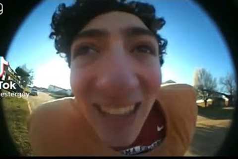 Son takes ring doorbell funny😆😆😂