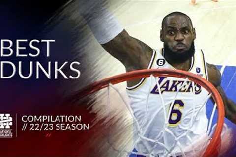 LeBron James dunks compilation 2023 season