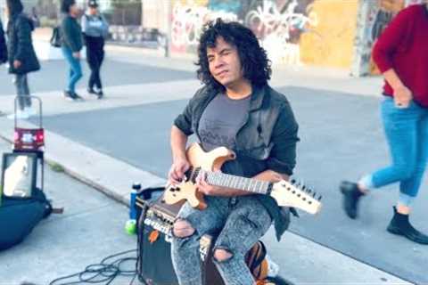 Roxette - Listen To Your Heart - Guitar street performance - Cover by Damian Salazar