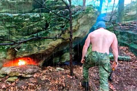 Survive in the Wilderness, Heavy Rain NON-STOP, Use Bushcraft Skills That Can Save Your Life
