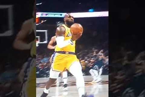 Lebron James Loses Ball On Fast Break Dunk #new #shorts #nba #lebronjames #basketball #funny