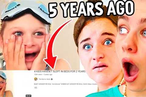REACTING TO OUR *emotional* VIDEO - 4 KIDS NEVER SLEPT IN BEDS w/Norris Nuts