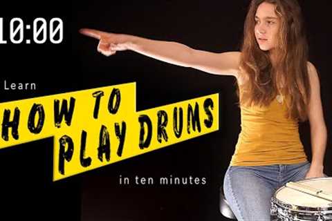 Learn how to play drums in 10 minutes with Sina