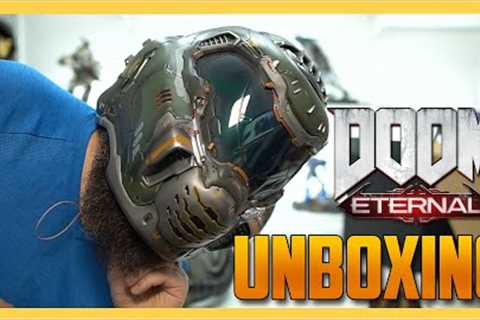 Unboxing Doom Eternal Collectors Edition - I BROKE IT :(