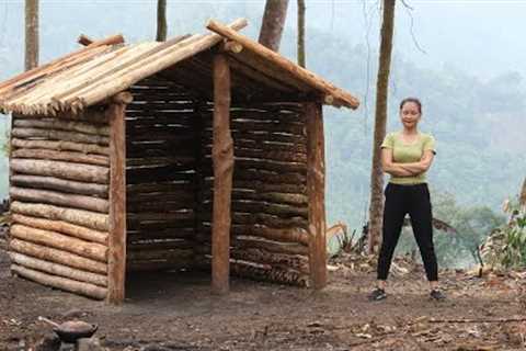 Migrate to a new land: Building A Log Cabin, Amazing OFF GRID CABIN