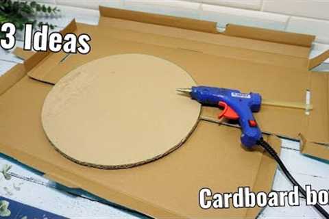 I rarely toss boxes, they're surprisingly versatile. These 3 DIY cardboard projects are amazing