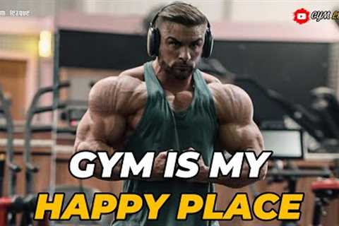 GYM IS MY HAPPY PLACE - GYM MOTIVATION