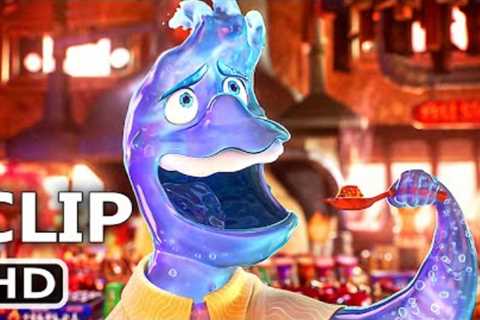 ELEMENTAL Scene Wade Eats Embers (2023) Pixar Animated Movie