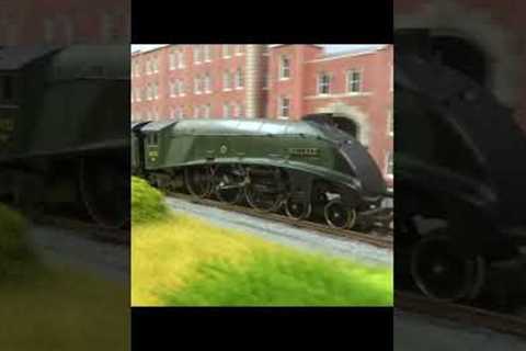 MALLARD (WORLD RECORD HOLDER) Steam Train on model railway layout  #shorts Railway Trains UK