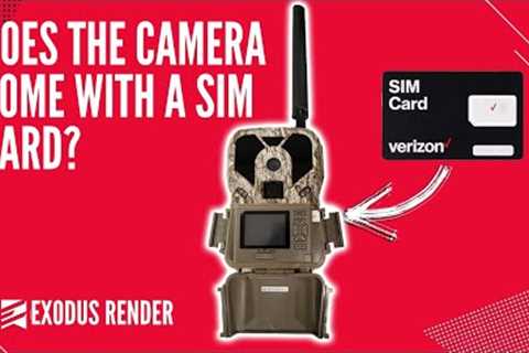 Trail Cam FAQ's: Is A SIM Card Provided With This Cell Camera?