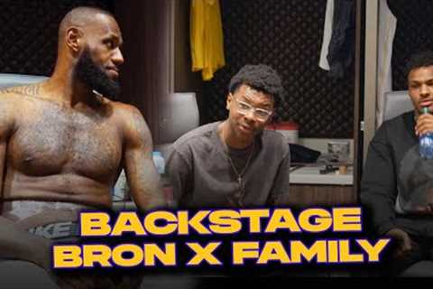 Inside The Lakers Locker Room With LeBron's Family After Breaking The Scoring Record 🐐