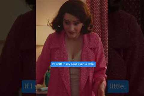 Midge has got sitting on the mind! | The Marvelous Mrs. Maisel