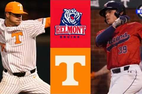 Belmont vs #18 Tennessee Highlights | 2023 College Baseball Highlights