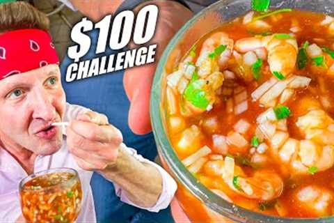 CHEAP Mexican Shrimp Cocktail!! Street Food in Yucatán!!
