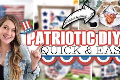 PATRIOTIC DIY DECOR 2023 (quick and easy crafts for Memorial Day &amp; 4th Of July home decor)