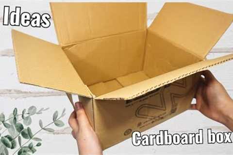 I don't usually throw away boxes, you'd be surprised by what you can do with them| DIY Cardboard Box