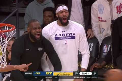 Tristan Thompson's dunk gets LeBron and AD out of their seats 😳