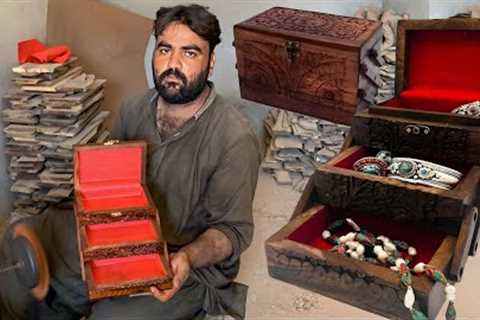 Amazing Woodworking Project of Making Hand Carved Wooden Jewelry Box || DIY Wooden Jewelry Box