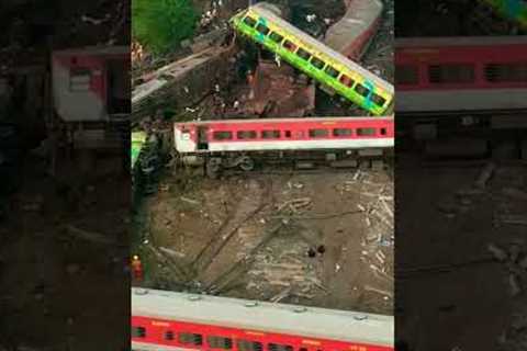 Odisha Railway accident video🎥🎥🎥#shorts #youtubeshorts #viral #viralvideo #trending