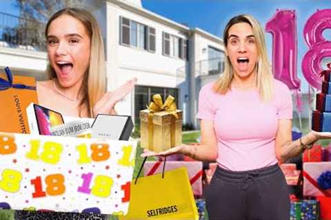 Giving Kaci 18 GIFTS for her 18th BIRTHDAY 🥳