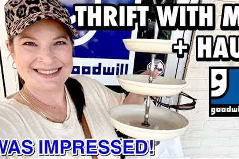 Small But Mighty GOODWILL THRIFTING/THRIFT WITH ME  FOR HOME DECOR AND THRIFT HAUL