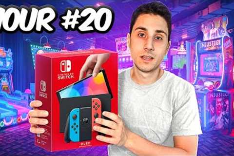 Locked in an Arcade Until I Win a Switch!