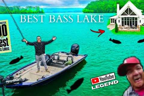 Fishing a WORLD CLASS Bass Lake w/ YouTube LEGEND (Private Lakehouse)