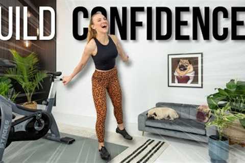 25 minute CONFIDENCE BOOSTING indoor cycling workout!