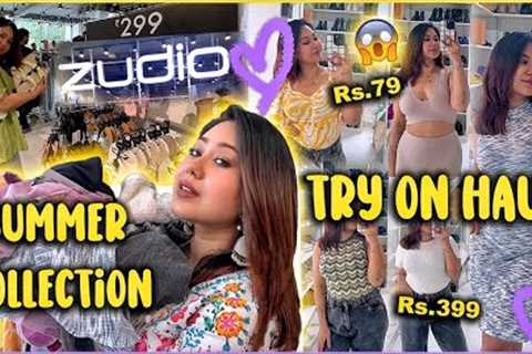 ZUDIO SHOPPING &amp; TRY ON HAUL At ₹49😍 Summer Tops, Dresses, Jeans &amp; Shoes Collection!..