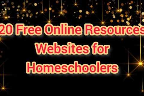 20 Free Online resources for homeschoolers/Free Homeschooling Resources! /20 Free resources websites