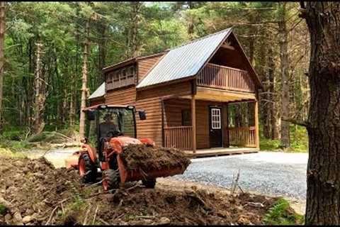Cabin visit, Dirt Moving and Trail Mowing